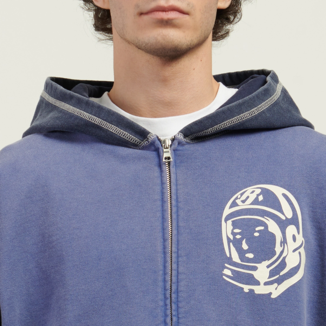 Billionaire Boys Club Мужская толстовка Oversized College Zip Through Hoodie