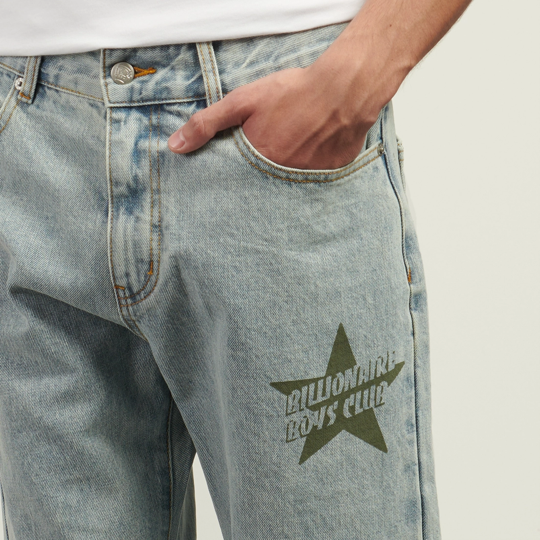 Billionaire Boys Club Мужские джинсы Souvenir Straight Leg Denim