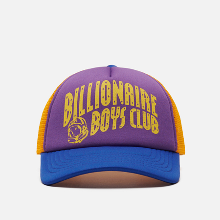 фото Кепка billionaire boys club contrast arch logo mesh trucker, цвет фиолетовый
