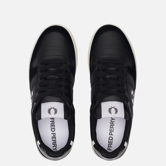 Мужские кеды Fred Perry B300 Leather Black/White