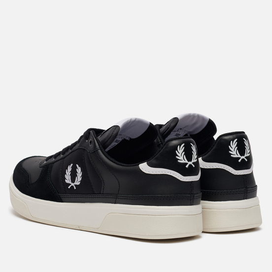 Мужские кеды Fred Perry B300 Leather Black/White