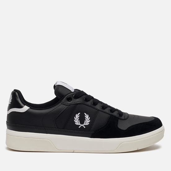 Мужские кеды Fred Perry B300 Leather Black/White