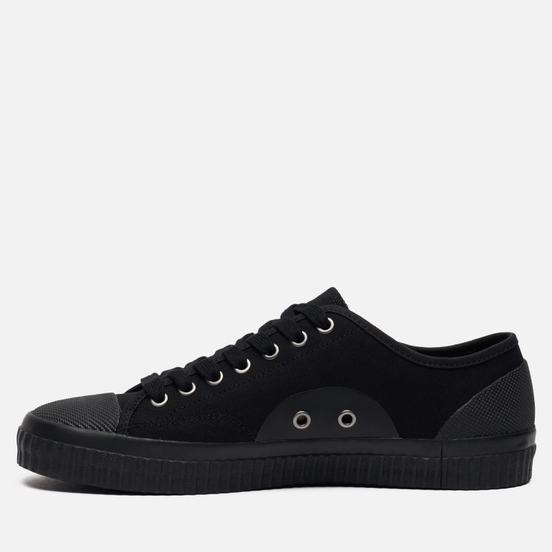 Мужские кеды Fred Perry Hughes Low Canvas Black/Champagne