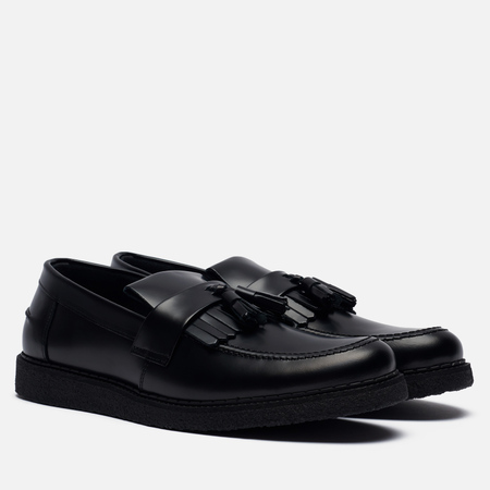 Мужские ботинки лоферы Fred Perry x George Cox Tassel, цвет чёрный, размер 43 EU