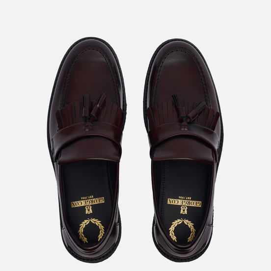Мужские ботинки лоферы Fred Perry x George Cox Tassel Oxblood