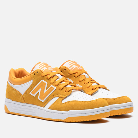 фото Мужские кроссовки new balance bb480lwa, цвет жёлтый, размер 40.5 eu