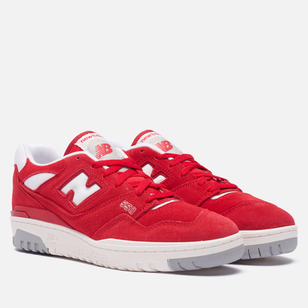 Мужские кроссовки New Balance BB550VND Suede Pack, цвет красный, размер 42.5 EU