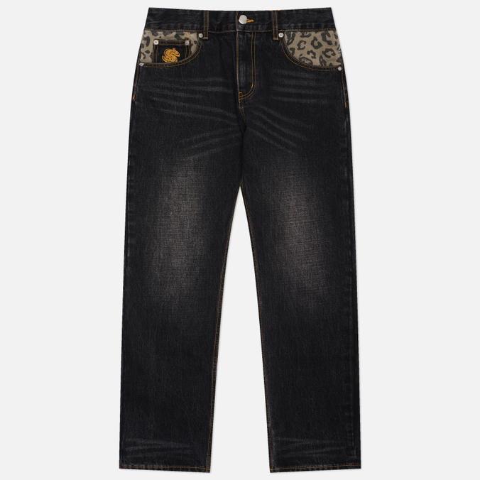 Мужские джинсы Billionaire Boys Club Leopard Print Panel Astro Denim