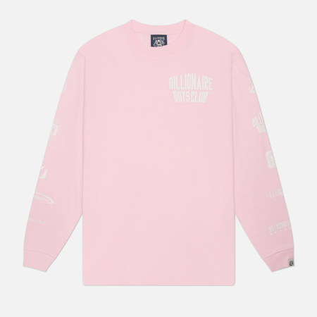 Мужской лонгслив Billionaire Boys Club Multi Logo, цвет розовый