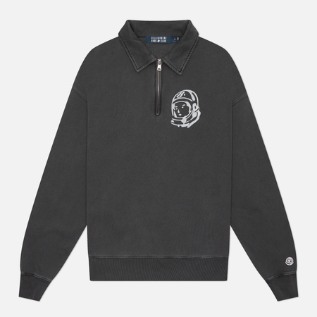 Мужской лонгслив Billionaire Boys Club Arch Logo Washed Quarter Zip, цвет чёрный, размер XL