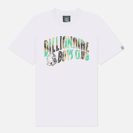 Мужская футболка Billionaire Boys Club Leopard Camo Arch Logo, цвет белый