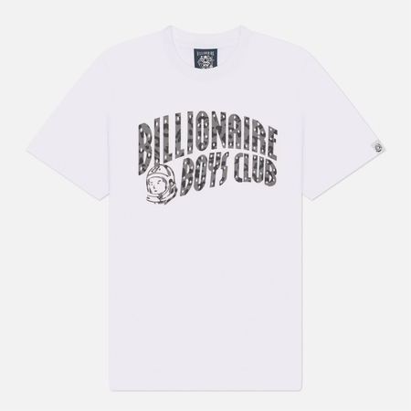 Мужская футболка Billionaire Boys Club Leopard Print Arch Logo, цвет белый