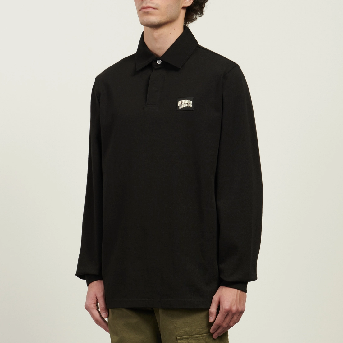 Billionaire Boys Club Мужской лонгслив Woven Patch Arch Logo Rugby