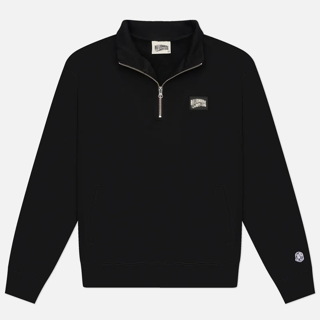 Billionaire Boys Club Мужская толстовка Woven Patch Quarter Zip Crewneck