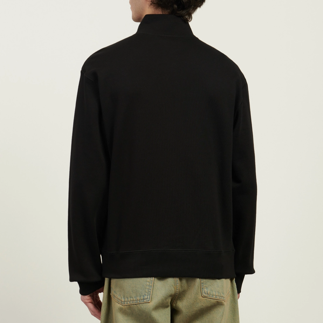 Billionaire Boys Club Мужская толстовка Woven Patch Quarter Zip Crewneck