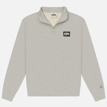 Мужская толстовка Billionaire Boys Club Woven Patch Quarter Zip Crewneck, цвет серый, размер M