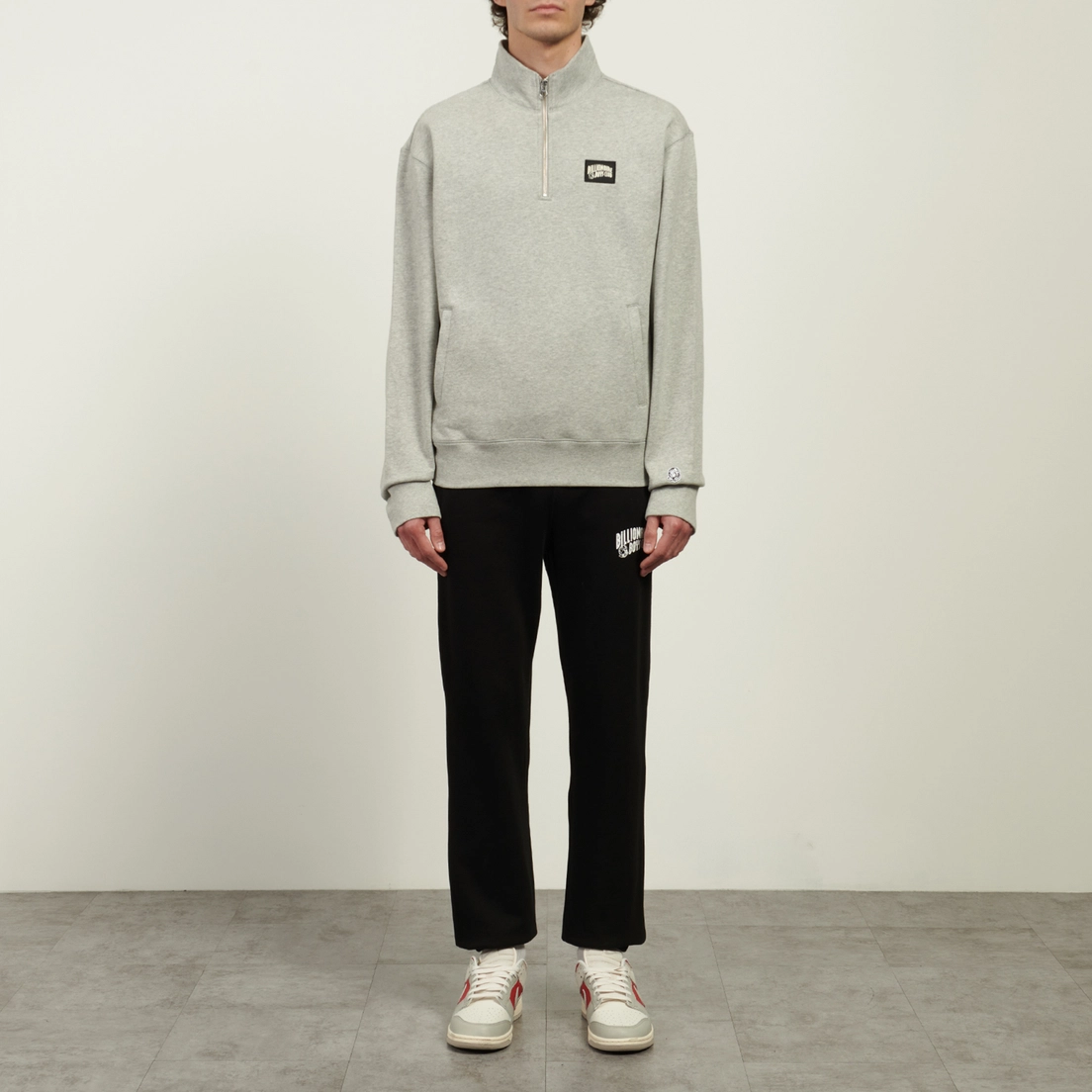 Billionaire Boys Club Мужская толстовка Woven Patch Quarter Zip Crewneck