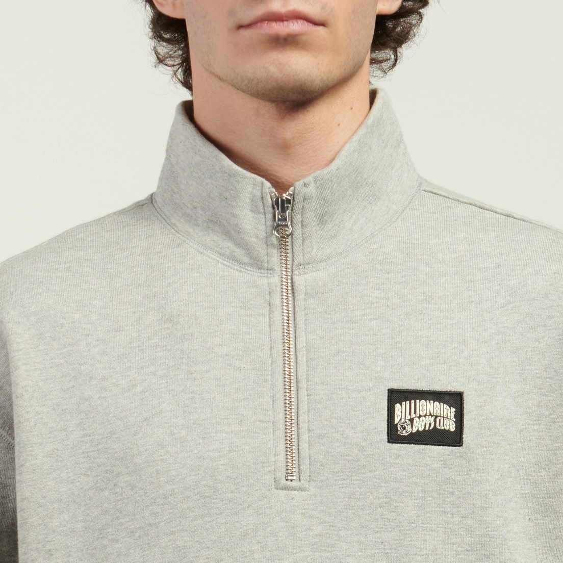 Billionaire Boys Club Мужская толстовка Woven Patch Quarter Zip Crewneck