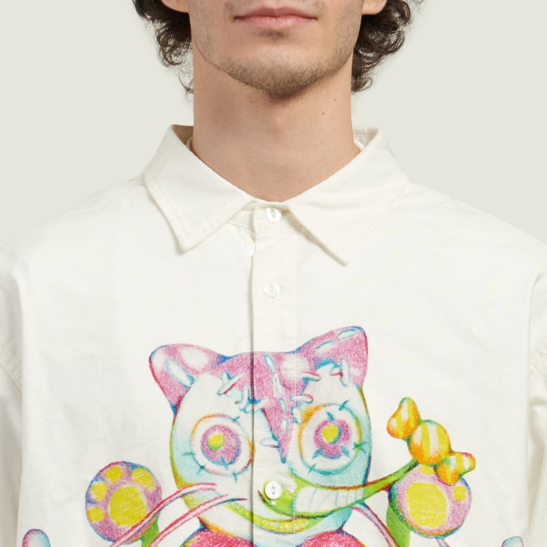 Brain Dead Мужская рубашка Gaspar Heart Button Up Oxford