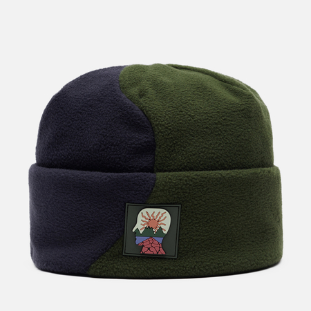 Шапка Brain Dead Organic Panel Polar Fleece, цвет синий, размер L-XL