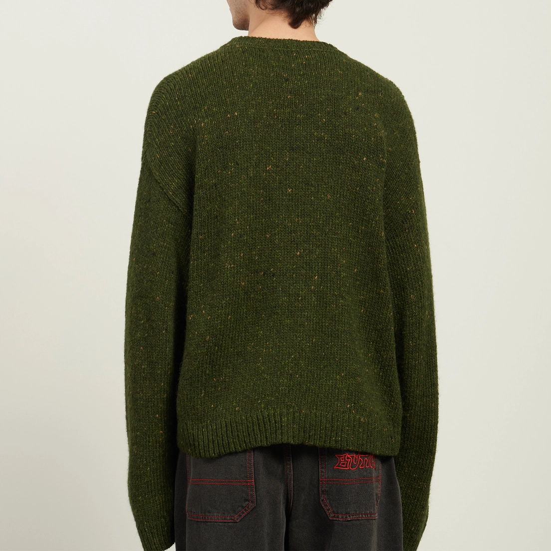 Brain Dead Мужской свитер Logohead Alpaca Crewneck