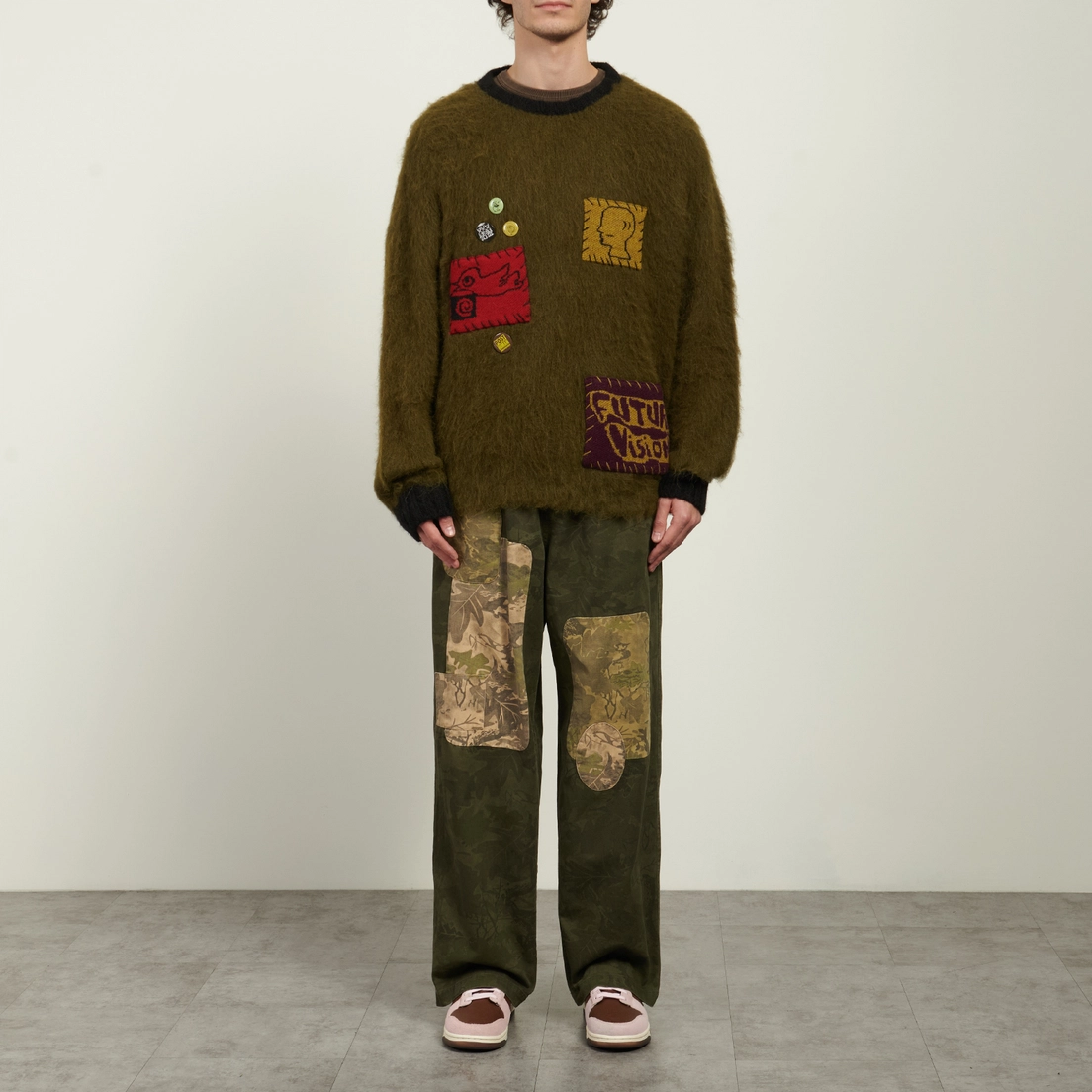 Brain Dead Мужской свитер Future Vision Boxy Knit