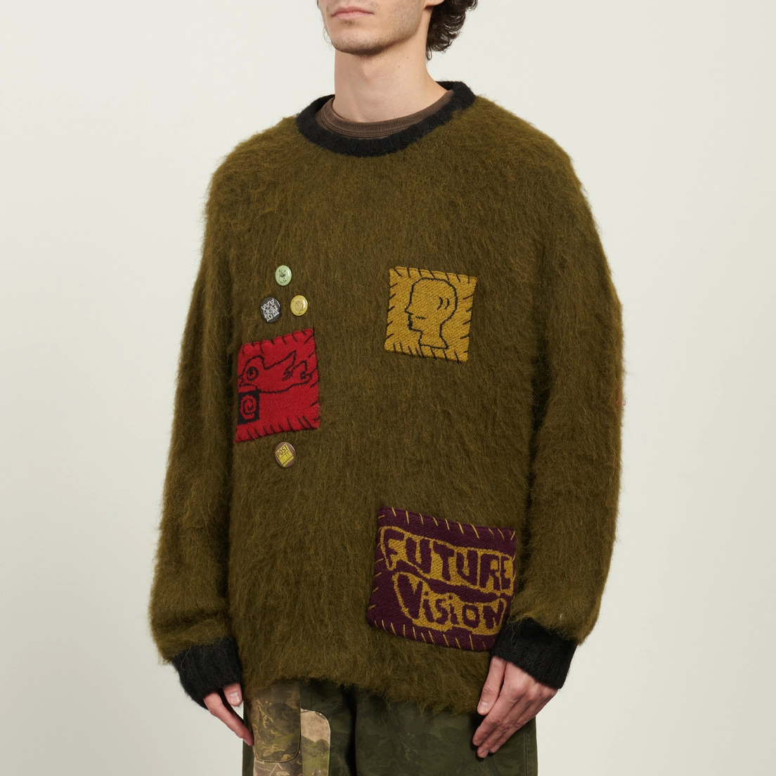 Brain Dead Мужской свитер Future Vision Boxy Knit