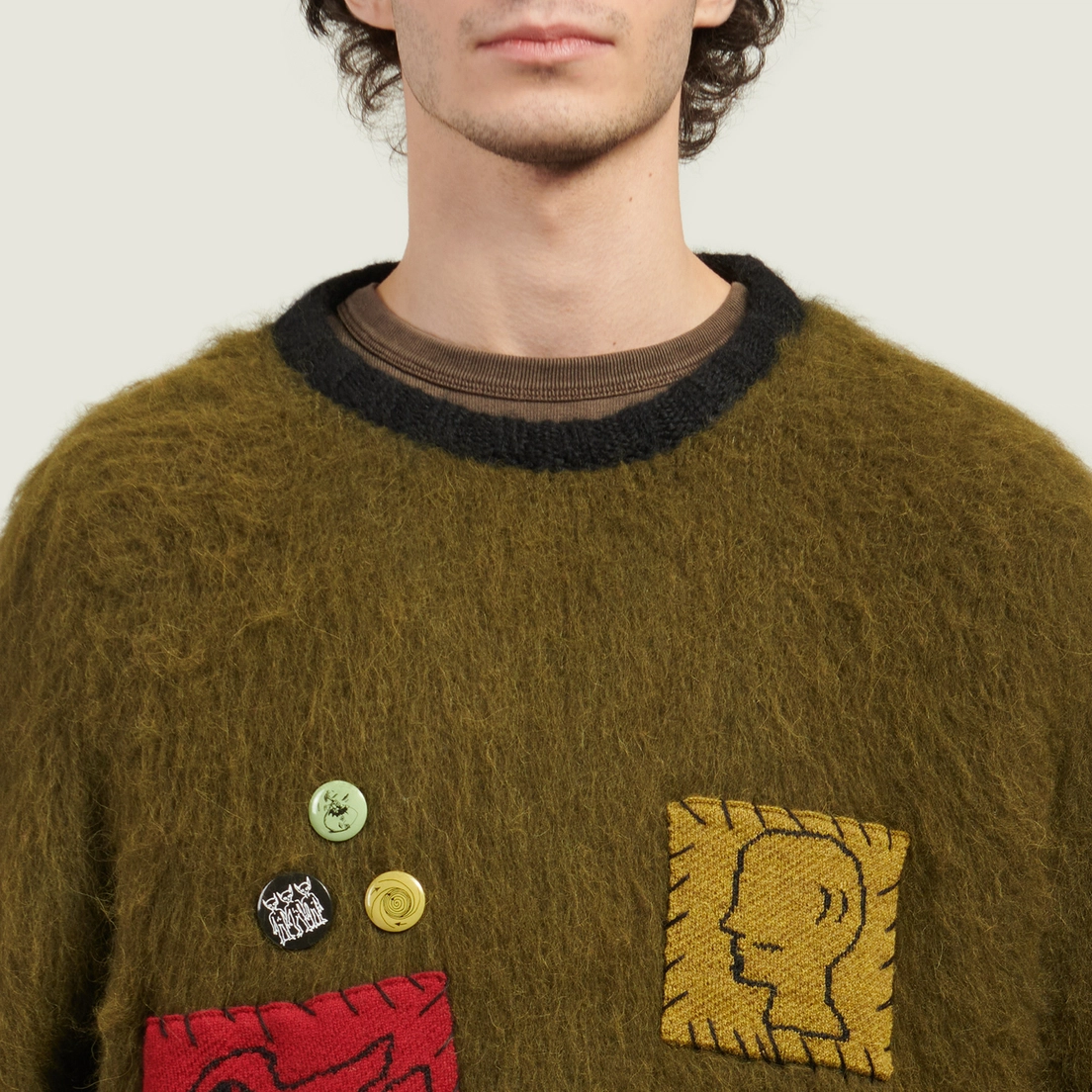 Brain Dead Мужской свитер Future Vision Boxy Knit