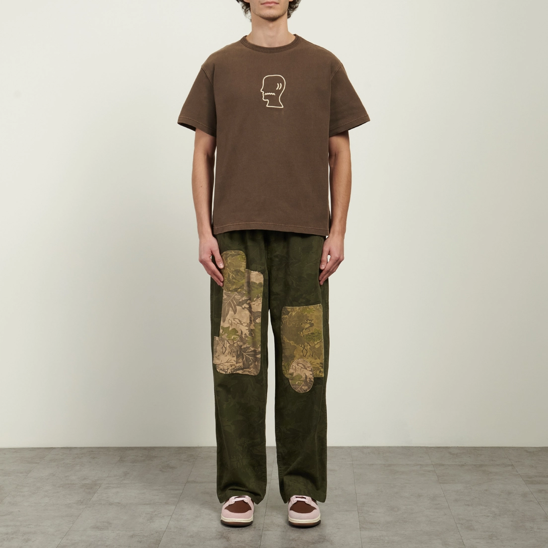 Brain Dead Мужская футболка Heavyweight 3D Embroidery Logohead