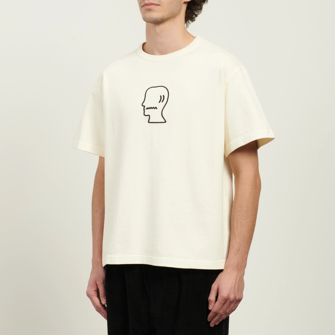 Brain Dead Мужская футболка Heavyweight 3D Embroidery Logohead