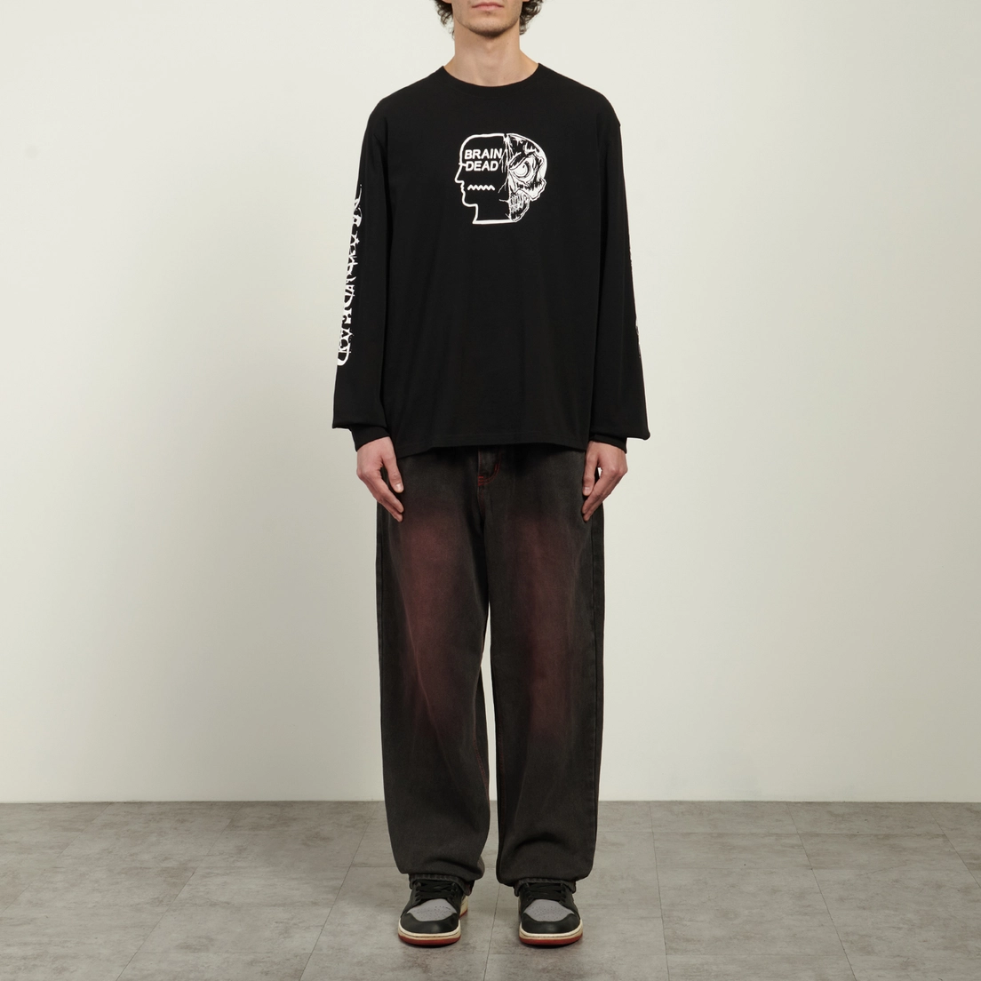 Brain Dead Мужской лонгслив Skull Mech