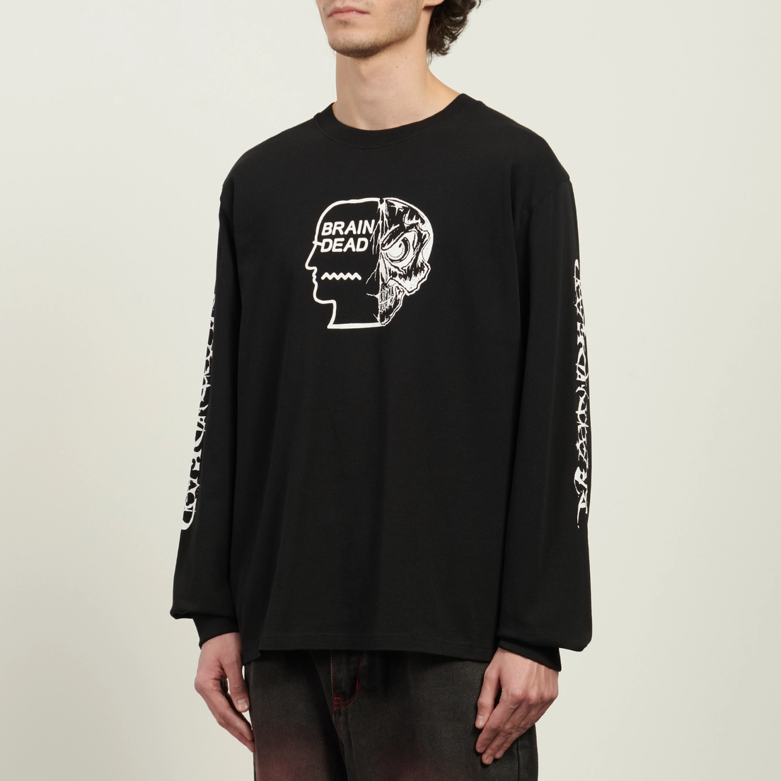 Brain Dead Мужской лонгслив Skull Mech