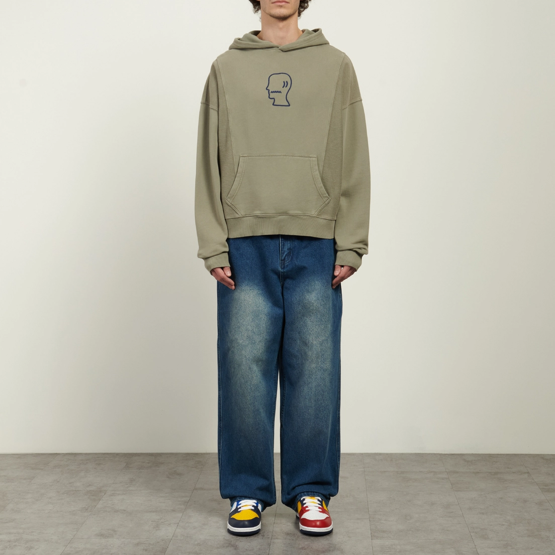 Brain Dead Мужская толстовка Mendoza Cropped Hoodie