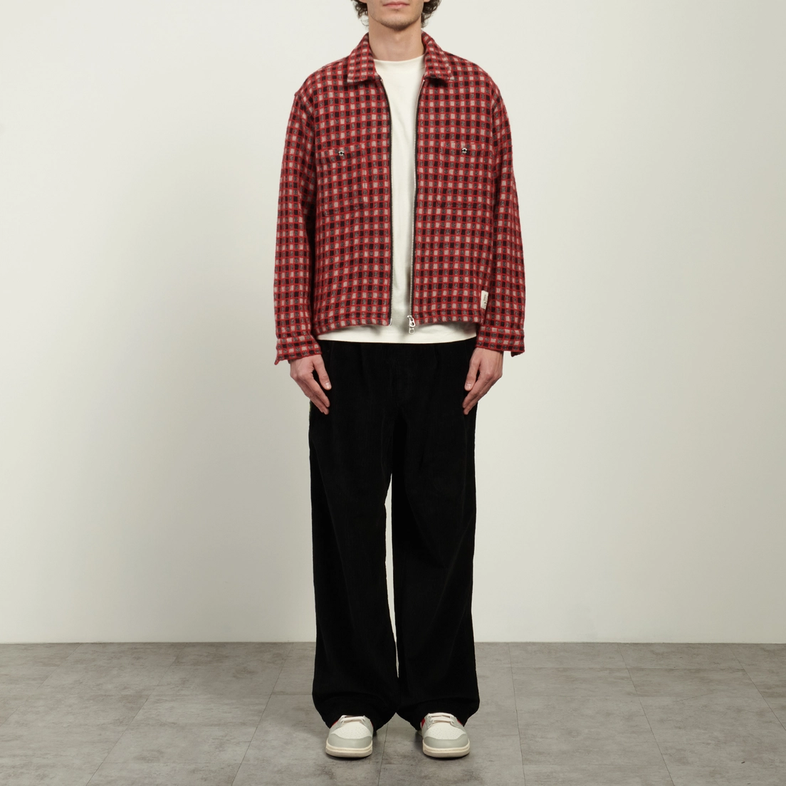 Brain Dead Мужская рубашка Check Mate Flannel Zip