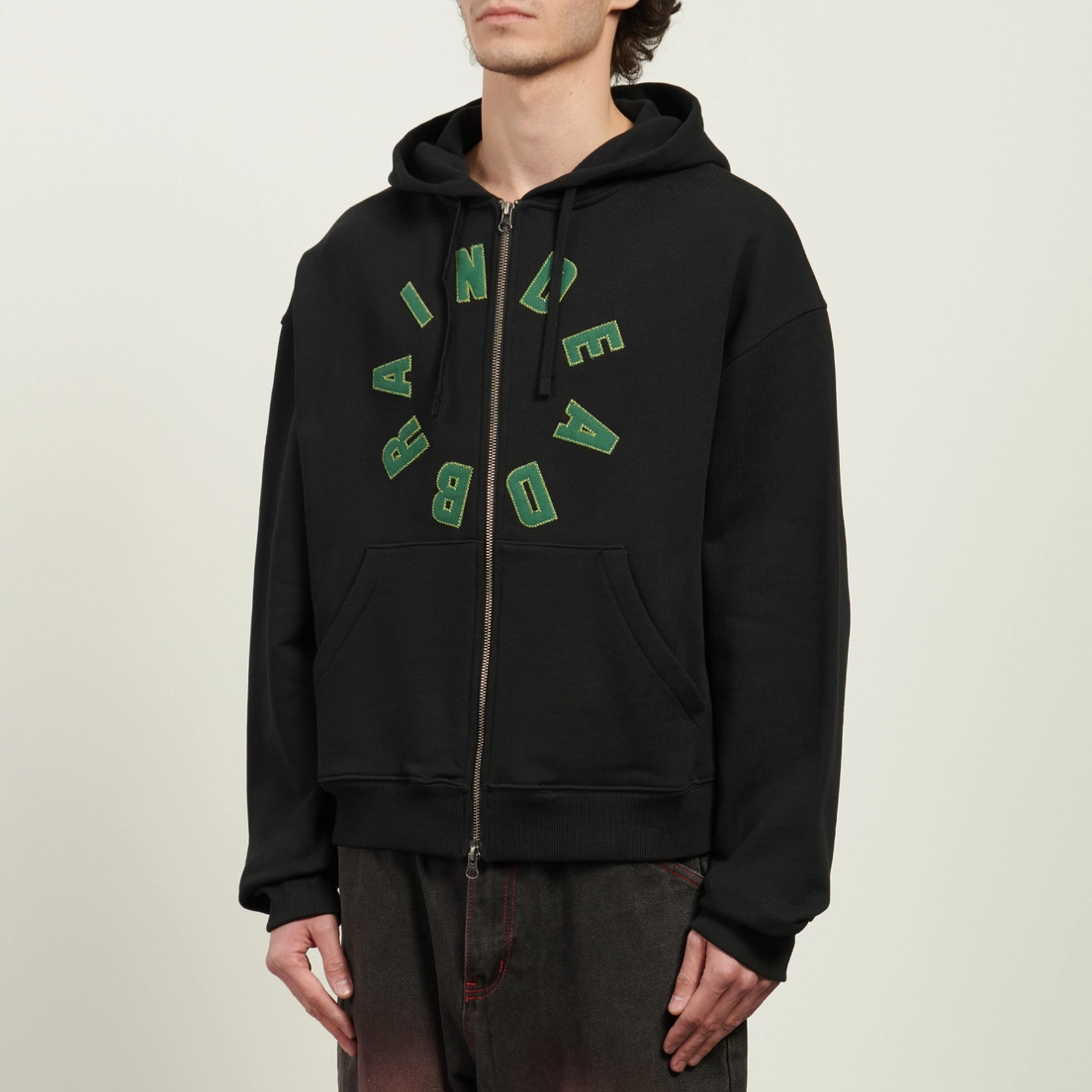 Brain Dead Мужская толстовка Collegiate Zip Up Hoodie