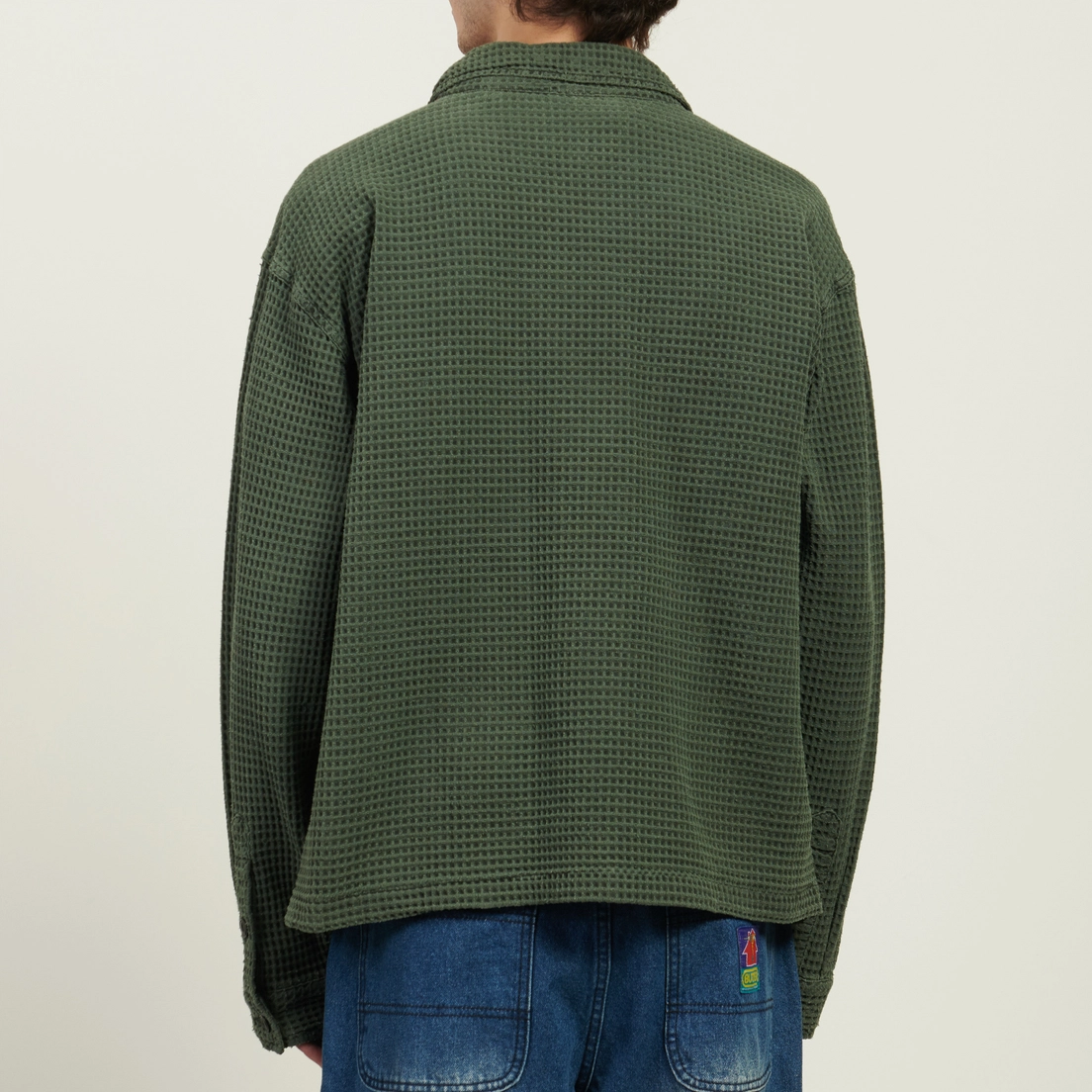 Brain Dead Мужская рубашка Waffle Button Front