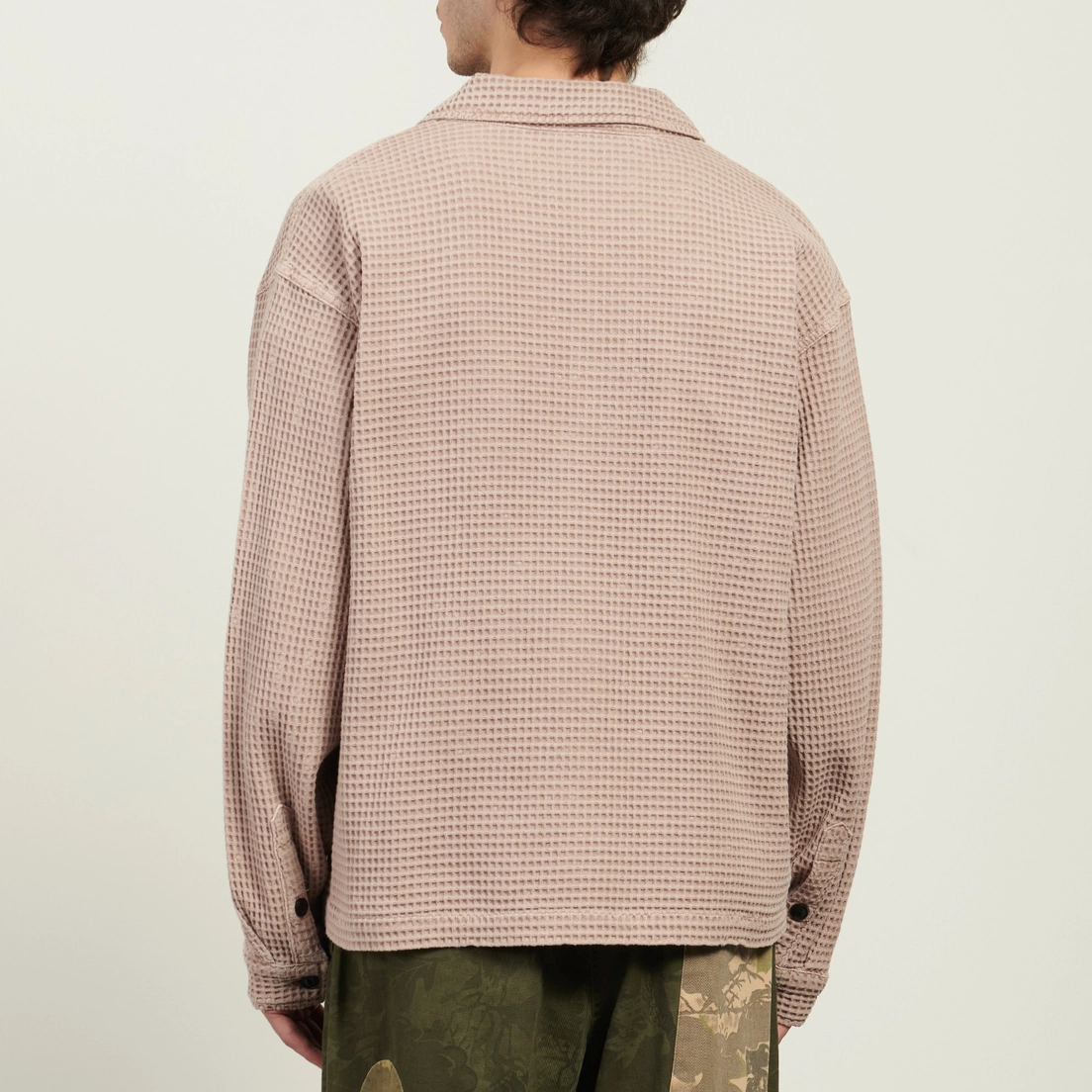 Brain Dead Мужская рубашка Waffle Button Front