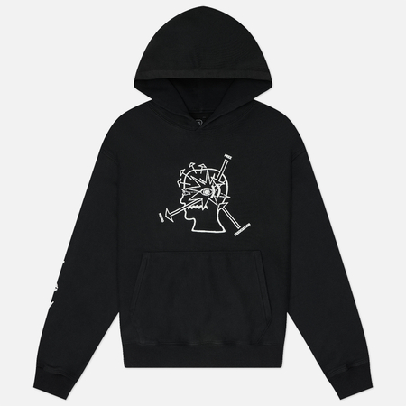 Мужская толстовка Brain Dead Neuro Free Association Hoodie, цвет чёрный, размер L