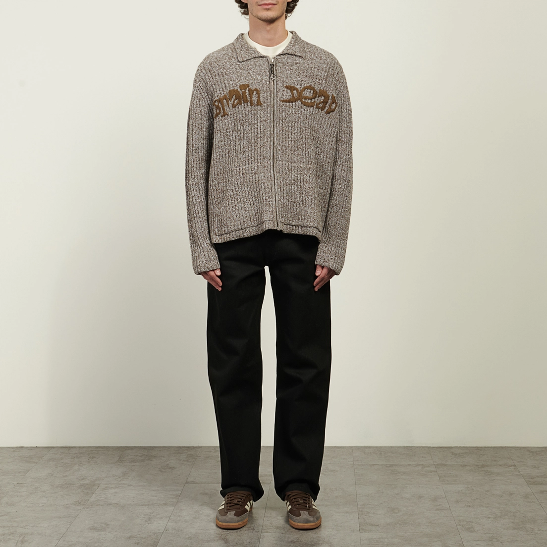 Brain Dead Мужской свитер Rib Knit Cardigan
