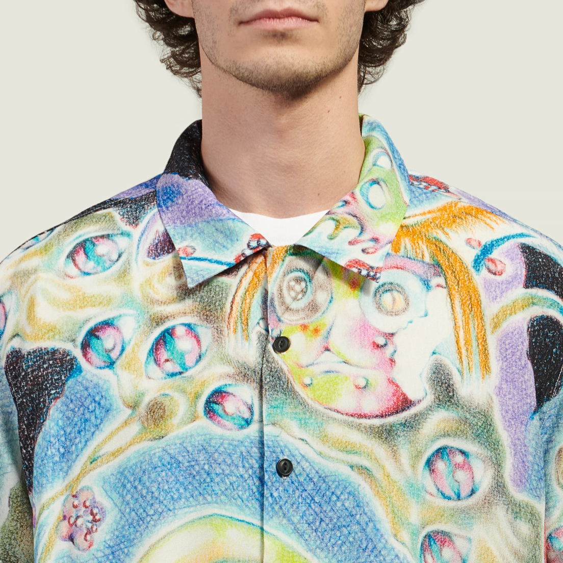 Brain Dead Мужская рубашка Aspen Eyes Button Up