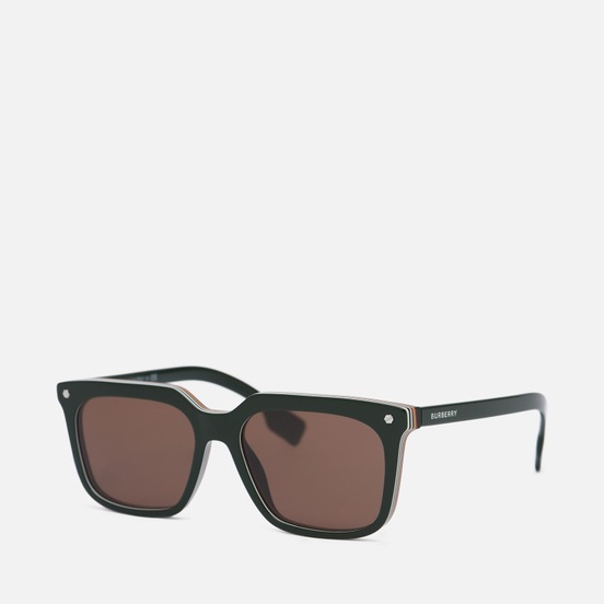 Солнцезащитные очки Burberry Carnaby Green/Dark Brown