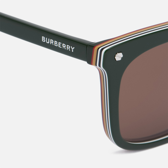 Солнцезащитные очки Burberry Carnaby Green/Dark Brown