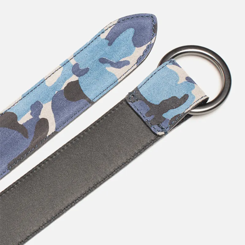 Anderson's Ремень Double Ring Buckle Leather Camo