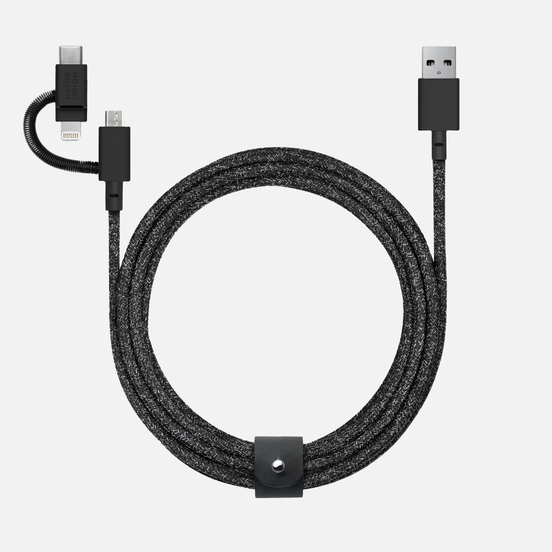 Кабель Native Union 3-In-1 Charging Apple Lightning/USB Type-C/Micro-USB Cosmos Black