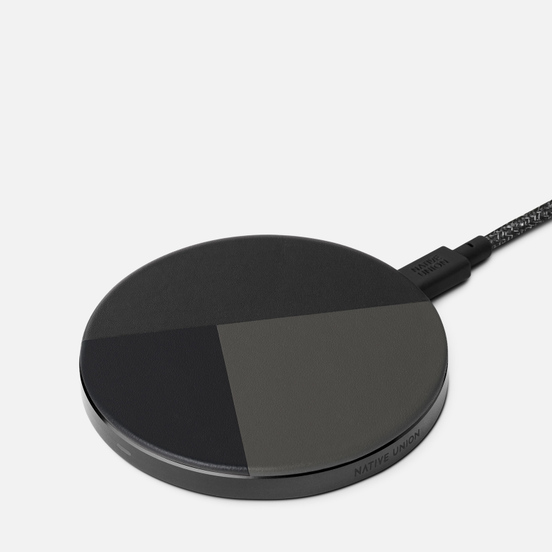 Беспроводное зарядное устройство Native Union Drop Wireless Charger Leather Grey