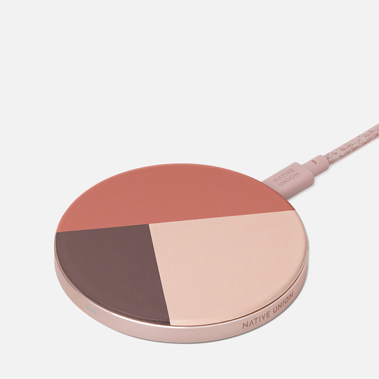 Беспроводное зарядное устройство Native Union Drop Wireless Charger Leather Rose