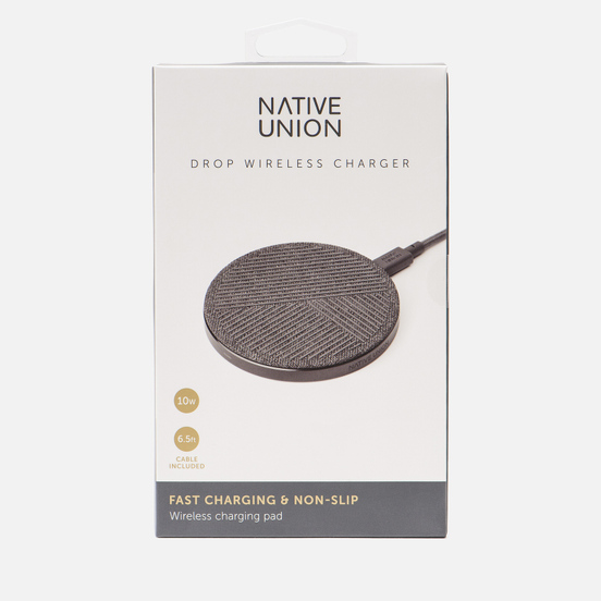 Беспроводное зарядное устройство Native Union Drop Wireless Charger Slate