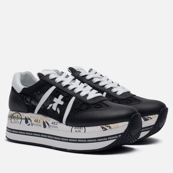 Женские кроссовки Premiata Beth 5215 Black/White