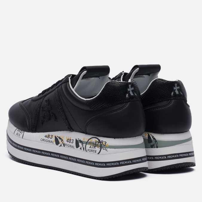 Женские кроссовки Premiata, цвет чёрный, размер 39 BET06012 Beth 6012 - фото 3