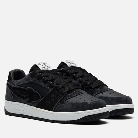 Мужские кроссовки Enterprise Japan EJ Egg Rocket Low Suede/Nubuk/Leather, цвет чёрный, размер 41 EU